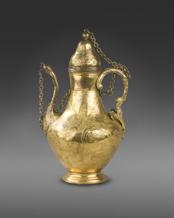 Ottoman Tombak (Gılt Copper) Zamzam (Holy Water) Ewer
